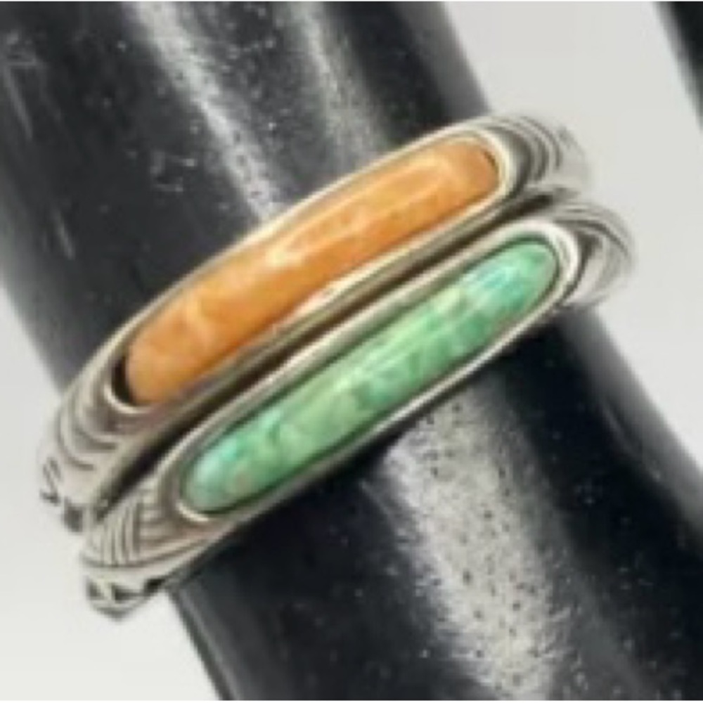 Carolyn Pollack Relios Stackable Gemstone Band Ri… - image 1